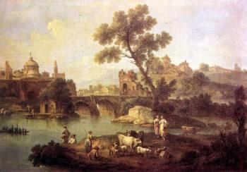Landscape with River and Bridge